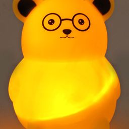 Teddy Shaped LED Night Lamp - Yellow-11