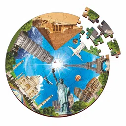 Webby Wooden Seven Wonders of The World Jigsaw Puzzle - 60 Pieces-picture-34