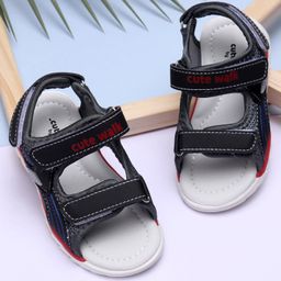 Cute Walk by Babyhug Sandals - Black-image-109
