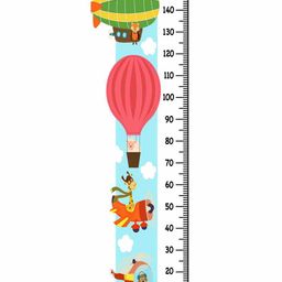 WENS Transport Print Height Measurement Wall Sticker - Multicolor-image-19