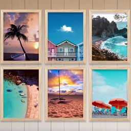 WALLLANE Brown 6 and more Piece Wood Abstract Wall Paintings-18