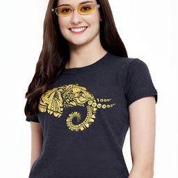 Mast & Harbour Animal Printed Round Neck Cotton T-shirt-image-42
