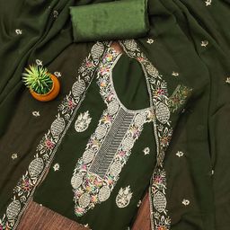 MANVAA Embellished Unstitched Dress Material-picture-26