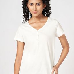 Dreamz by Pantaloons Cotton Short Sleeves Lounge Tshirts-image-64