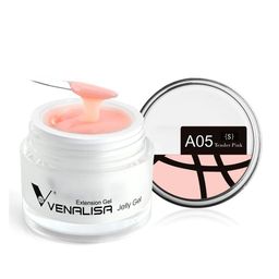 VENALISA UV Sculpture Nail Extension Hard Jelly Builder Gel - 15 ml - Tender Pink -A05 (S)-image-81