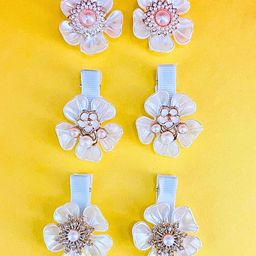 MANSIYAORANGE Women Set of 6 Embellished Alligator Hair Clip-image-31