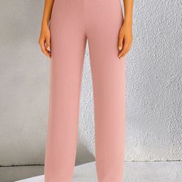 Fabflee Women Striped Comfort Straight Fit Trousers-image-70