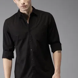 WHY SO FAB Men Semi Sheer Casual Shirt-image-74