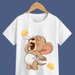 itsmycostume Kids Tom & Jerry Graphic Printed Round Neck Cotton T-shirt-image-79