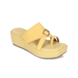 Lavie Women Solid Wedge Heel Gladiators with Buckles-12