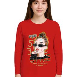 Raregems Women Printed Pure Cotton Raw Edge T-shirt-image-65