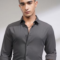 HIGHLANDER Men Slim Fit Opaque Casual Shirt-image-59