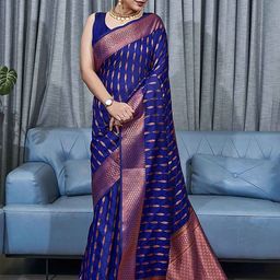 Mitera Woven Design Zari Banarasi Saree-picture-26