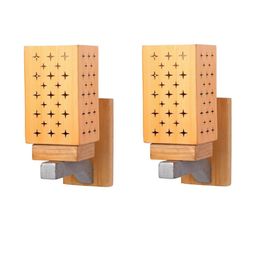 SOMIL Cream Glass Cylinder Printed Wall Lamps-image-42