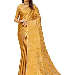 VISHNU CREATIONS Woven Design Zari Banarasi Saree-image-21