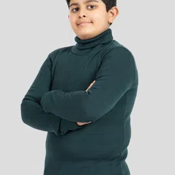 YHA Boys Solid Turtle Neck Pullover Sweater-picture-28