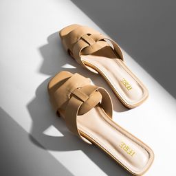 Peire Women Open Toe Flats with Buckles-48
