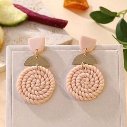 VMA PLAY FASHION FLOWE MAHI Women Ceramic Circular Drop Earrings-image-31
