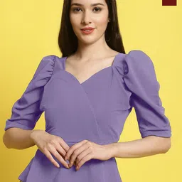 Metronaut Women Pack Of 2 Sweetheart Neck Crop Top-image-95