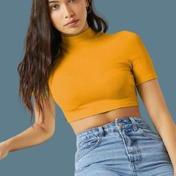 Dream Beauty Fashion Women Short Sleeves Crop Top-picture-33