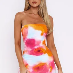 StyleCast x Revolte Print Bodycon Mini Dress-image-48
