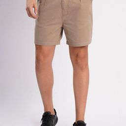 Bene Kleed Men Regular Fit Pleated Cotton Chino Shorts-image-63