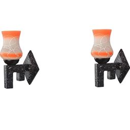 1ST TIME Orange & White Solid Glass Traditional Cylinder Wall Lamps Wall Lamps-picture-38