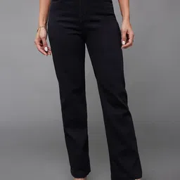 Miss Chase Women Straight Fit High-Rise Stretchable Jeans-image-35