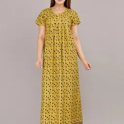 MAYA PRINT Printed Maxi Nightdress-picture-16