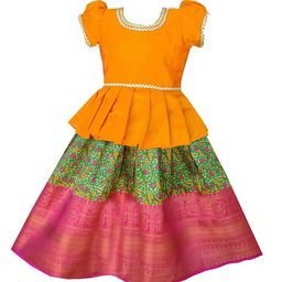 BAESD Embellished Puff Sleeve Jacquard A-Line Dress-image-56