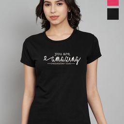 Trend Level Women 2 Applique T-shirt-71