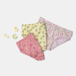 Jockey Girls Pack Of 3 Printed Pure Cotton Basic Briefs SG01-0305-FLRPR-image-78