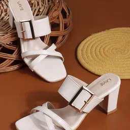 Lavie Women Block Heel Sandals with Buckles-25
