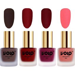 VOLO Set Of 4 Velvet Matte Nail Polish- 8 ml Each- 2- 22-25- 41-89