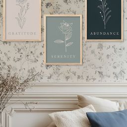 Kotart Brown & Green 3 Pieces Wooden Floral and Botanical Wall Arts-picture-39