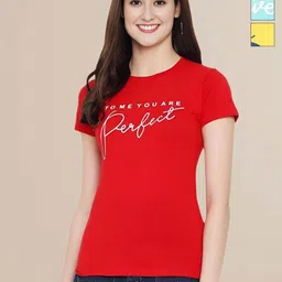 Mast & Harbour Women Pack of 3 Typography Printed Round Neck Cotton T-shirts-picture-31
