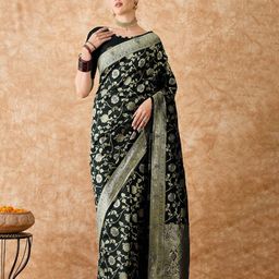 Maroosh Woven Design Zari Banarasi Saree-image-81
