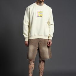 Bonkers Corner Men Printed Off White SpongeBob Sweatshirt Sweatshirt-image-42