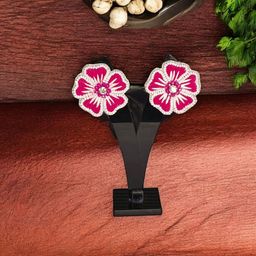 PRIAANSHA CREATIONS Rhinestone Contemporary Studs-image-11