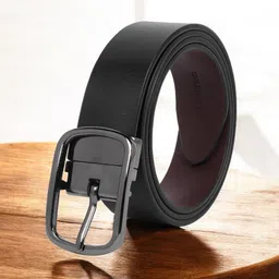 CRUSSET Men Textured Leather Reversible Formal Belt-image-58