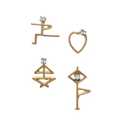 OOMPH Geometric Studs Earrings-14
