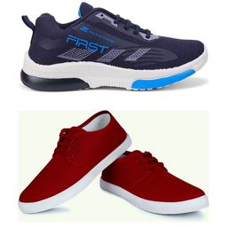 Spotwalk Men Mesh Running Shoes-image-66