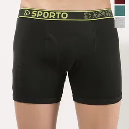 Sporto by Macho Men Pack Of 4 Short Trunks-picture-40