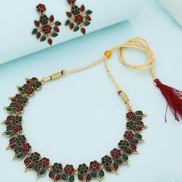 Anouk Gold-Plated Earring & Necklace Set-picture-49