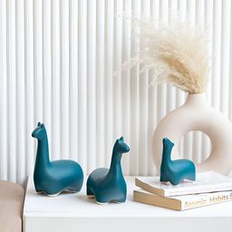 Claymistry Sea Green 3 Pieces Dinosaur Ceramic Figurine Showpieces-13