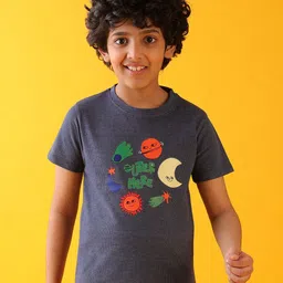 Anthrilo Boys Printed Applique T-shirt-image-60
