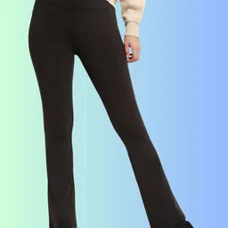 EVERDION Women Skinny Fit High-Rise Easy Wash Trousers-image-58