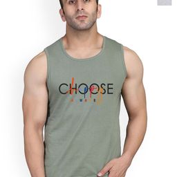 SLOWLORIS Pack Of 2 Printed CombedCotton Gym Vest VSL26 CMB(CHS LGTGREEN)(FRD BLACKGREY)-image-50