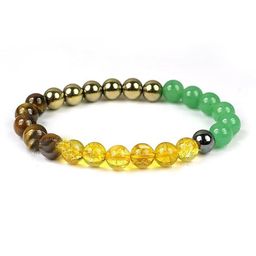 HEALINGGEMS Multicoloured Ceramic Elasticated Bracelet-29
