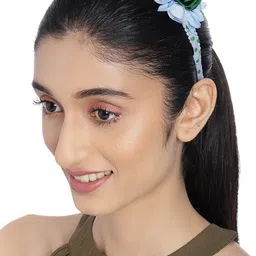 DressBerry Women Polka Dot Floral Hairband-image-97